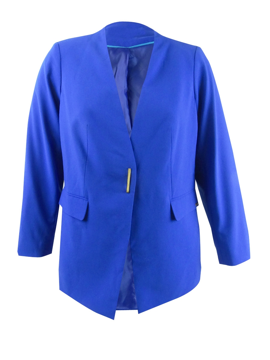 Calvin Klein Women's Collarless V-Neck Blazer | eBay